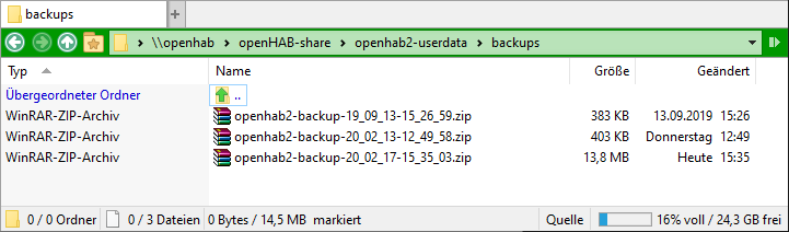 Openhab Auf Raspberry Sichern Und Wiederherstellen Backup Und Restore Phenx De